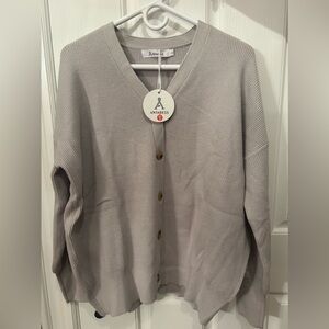 ANRABESS Women’s Oversized Knit Sweater Cardigan, Size S